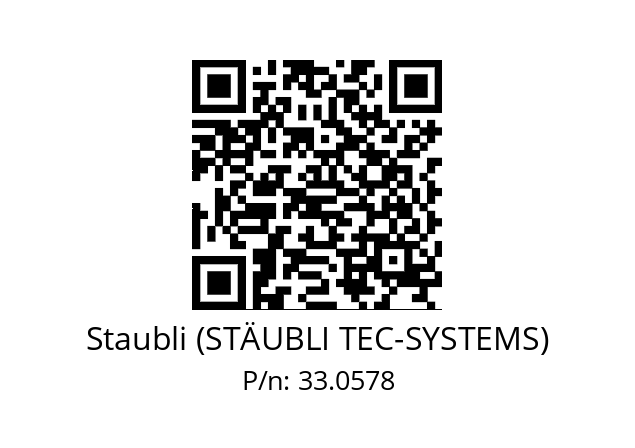   Staubli (STÄUBLI TEC-SYSTEMS) 33.0578