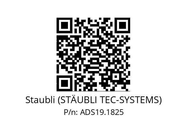   Staubli (STÄUBLI TEC-SYSTEMS) ADS19.1825