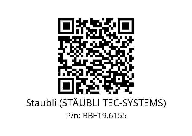   Staubli (STÄUBLI TEC-SYSTEMS) RBE19.6155