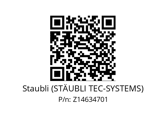   Staubli (STÄUBLI TEC-SYSTEMS) Z14634701