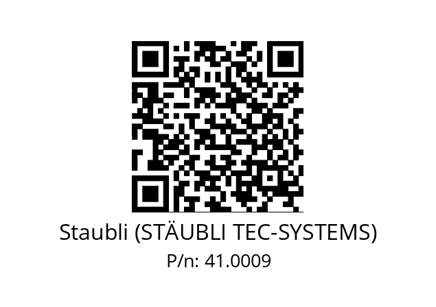   Staubli (STÄUBLI TEC-SYSTEMS) 41.0009