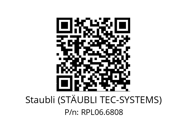   Staubli (STÄUBLI TEC-SYSTEMS) RPL06.6808