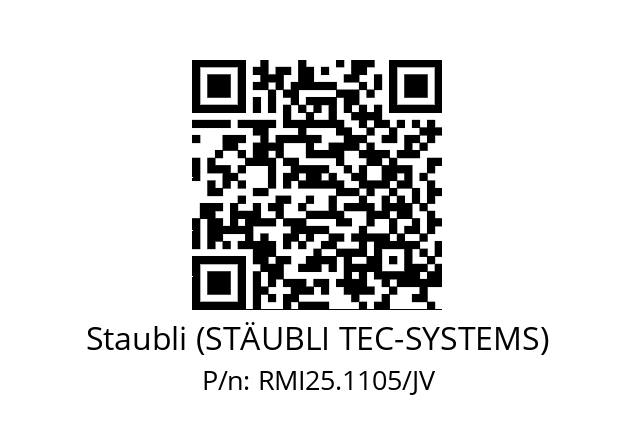   Staubli (STÄUBLI TEC-SYSTEMS) RMI25.1105/JV