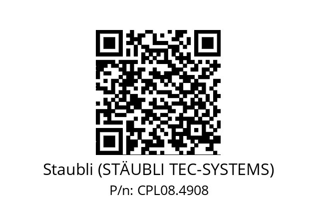   Staubli (STÄUBLI TEC-SYSTEMS) CPL08.4908