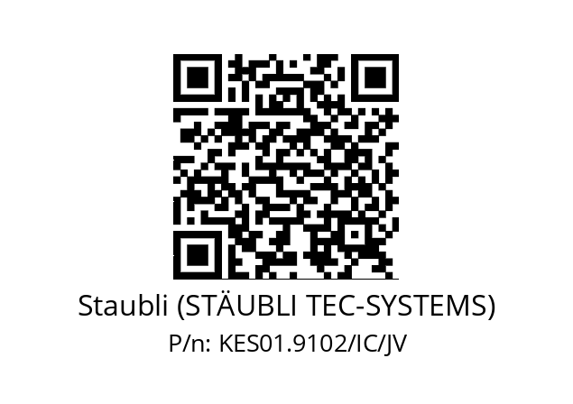   Staubli (STÄUBLI TEC-SYSTEMS) KES01.9102/IC/JV