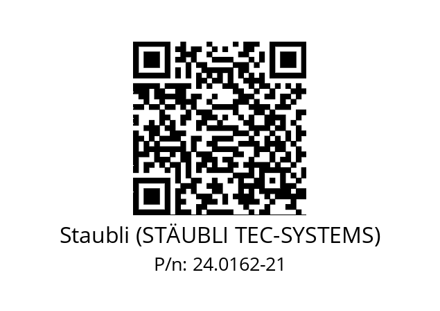   Staubli (STÄUBLI TEC-SYSTEMS) 24.0162-21