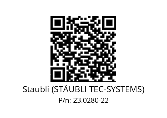   Staubli (STÄUBLI TEC-SYSTEMS) 23.0280-22