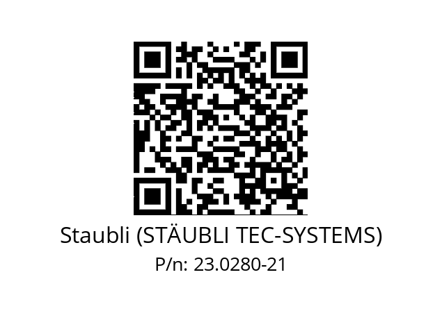   Staubli (STÄUBLI TEC-SYSTEMS) 23.0280-21