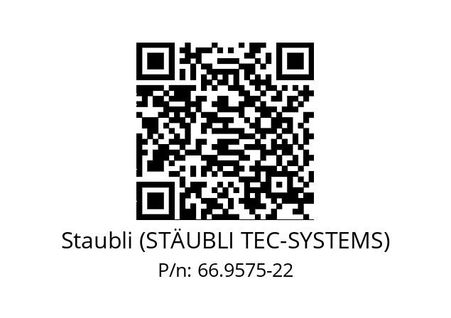   Staubli (STÄUBLI TEC-SYSTEMS) 66.9575-22