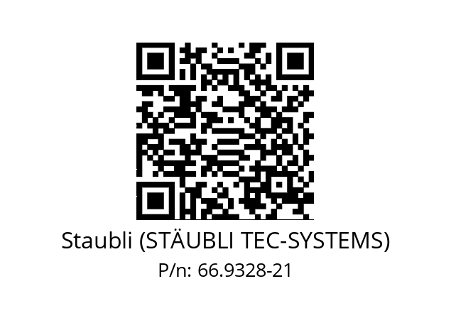   Staubli (STÄUBLI TEC-SYSTEMS) 66.9328-21