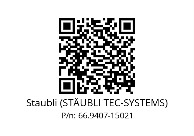   Staubli (STÄUBLI TEC-SYSTEMS) 66.9407-15021