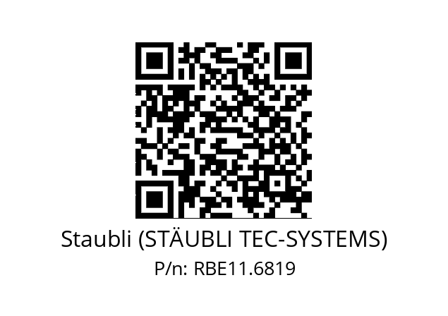   Staubli (STÄUBLI TEC-SYSTEMS) RBE11.6819