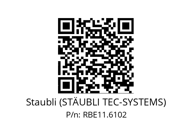   Staubli (STÄUBLI TEC-SYSTEMS) RBE11.6102