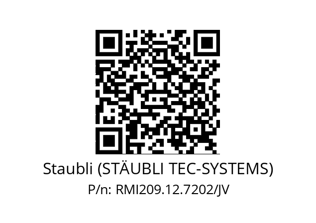   Staubli (STÄUBLI TEC-SYSTEMS) RMI209.12.7202/JV