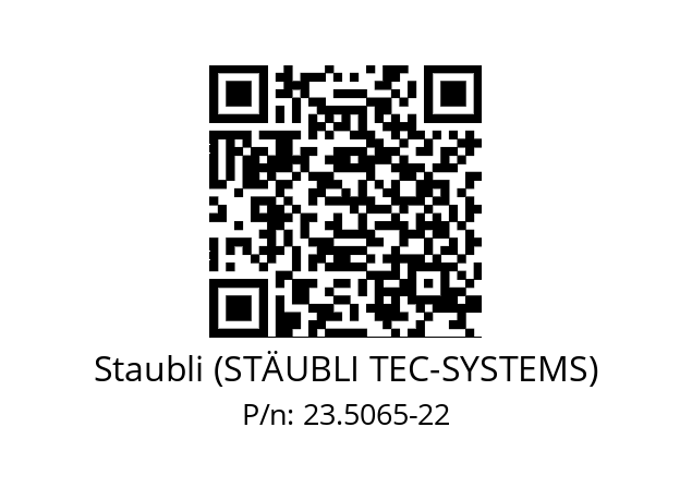   Staubli (STÄUBLI TEC-SYSTEMS) 23.5065-22