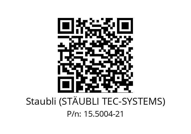   Staubli (STÄUBLI TEC-SYSTEMS) 15.5004-21