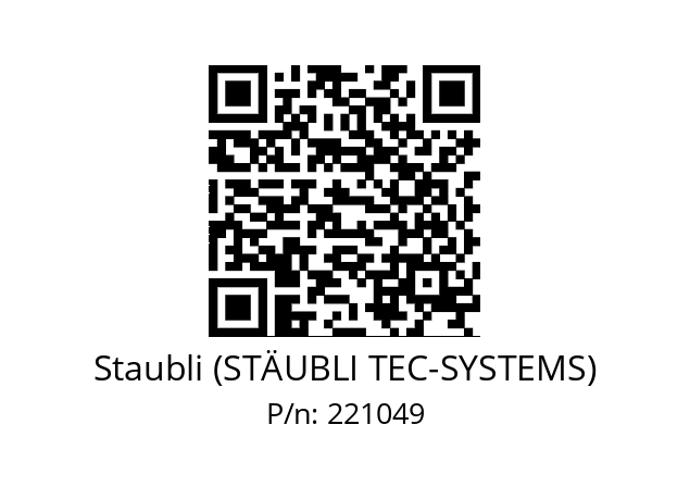   Staubli (STÄUBLI TEC-SYSTEMS) 221049