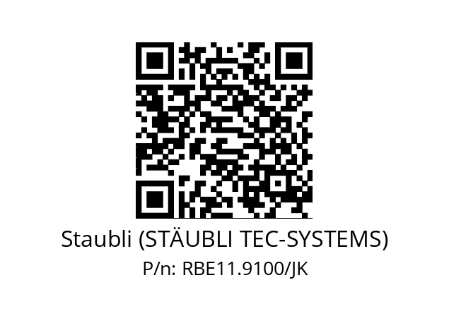   Staubli (STÄUBLI TEC-SYSTEMS) RBE11.9100/JK