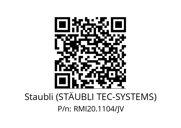   Staubli (STÄUBLI TEC-SYSTEMS) RMI20.1104/JV