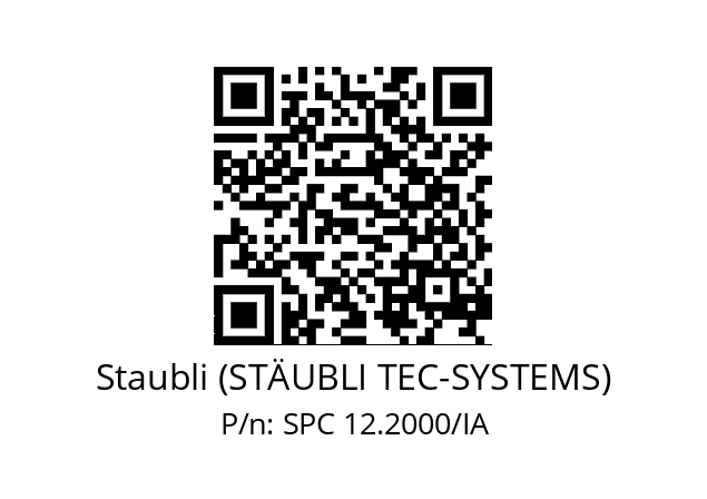   Staubli (STÄUBLI TEC-SYSTEMS) SPC 12.2000/IA