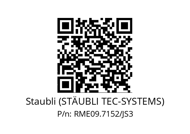   Staubli (STÄUBLI TEC-SYSTEMS) RME09.7152/JS3