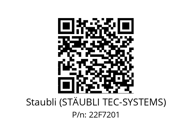   Staubli (STÄUBLI TEC-SYSTEMS) 22F7201