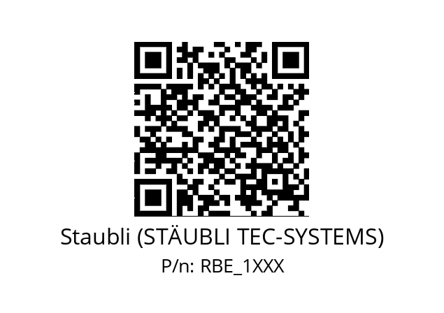   Staubli (STÄUBLI TEC-SYSTEMS) RBE_1XXX