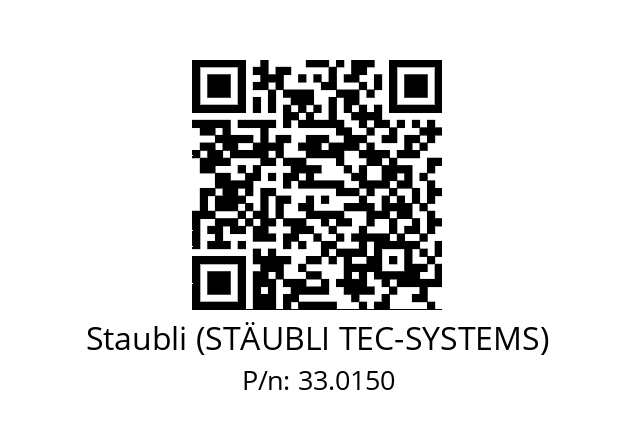   Staubli (STÄUBLI TEC-SYSTEMS) 33.0150