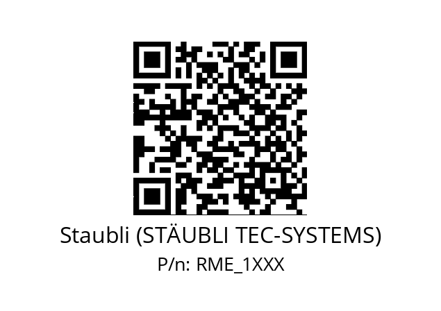   Staubli (STÄUBLI TEC-SYSTEMS) RME_1XXX