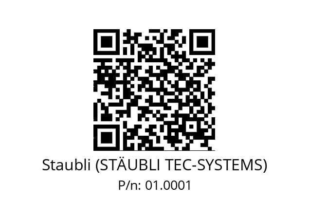   Staubli (STÄUBLI TEC-SYSTEMS) 01.0001