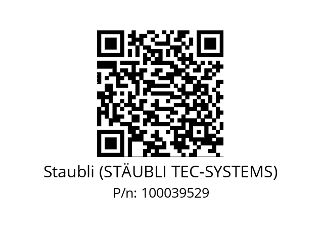   Staubli (STÄUBLI TEC-SYSTEMS) 100039529