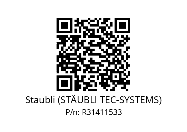   Staubli (STÄUBLI TEC-SYSTEMS) R31411533