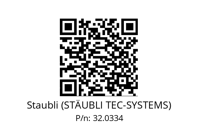   Staubli (STÄUBLI TEC-SYSTEMS) 32.0334