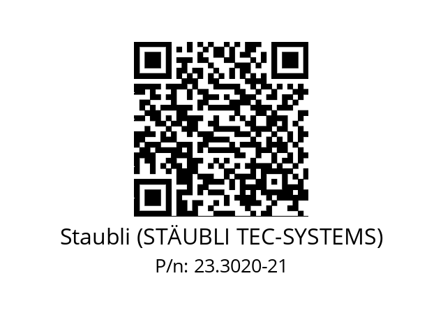   Staubli (STÄUBLI TEC-SYSTEMS) 23.3020-21