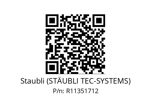   Staubli (STÄUBLI TEC-SYSTEMS) R11351712