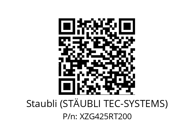   Staubli (STÄUBLI TEC-SYSTEMS) XZG425RT200