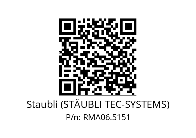   Staubli (STÄUBLI TEC-SYSTEMS) RMA06.5151