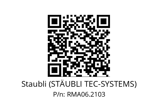   Staubli (STÄUBLI TEC-SYSTEMS) RMA06.2103