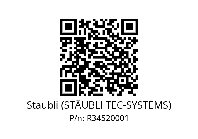   Staubli (STÄUBLI TEC-SYSTEMS) R34520001