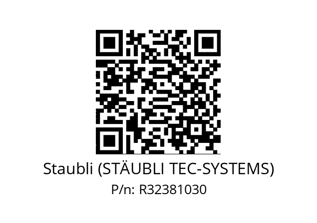   Staubli (STÄUBLI TEC-SYSTEMS) R32381030