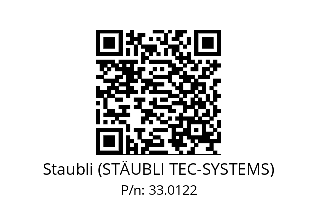   Staubli (STÄUBLI TEC-SYSTEMS) 33.0122