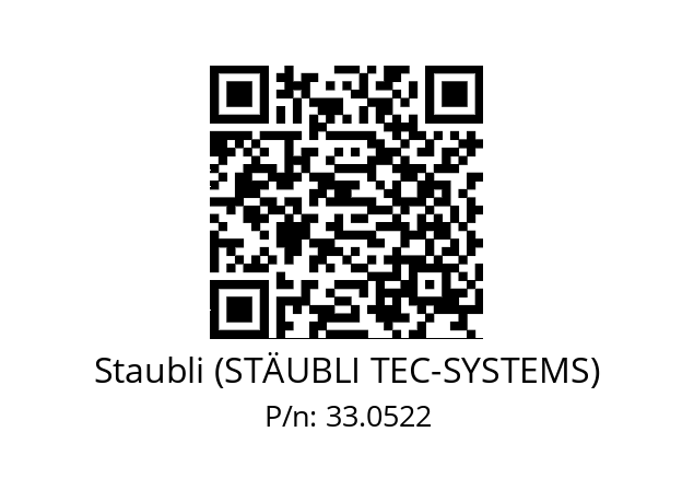   Staubli (STÄUBLI TEC-SYSTEMS) 33.0522