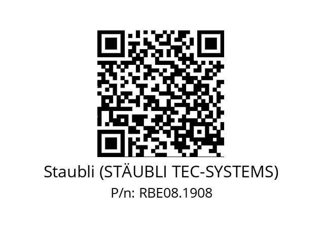   Staubli (STÄUBLI TEC-SYSTEMS) RBE08.1908