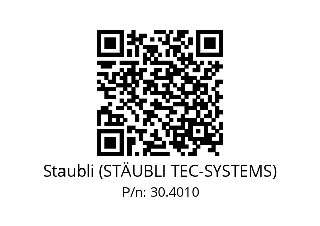   Staubli (STÄUBLI TEC-SYSTEMS) 30.4010