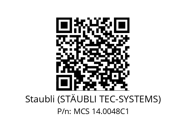   Staubli (STÄUBLI TEC-SYSTEMS) MCS 14.0048C1