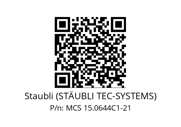   Staubli (STÄUBLI TEC-SYSTEMS) MCS 15.0644C1-21