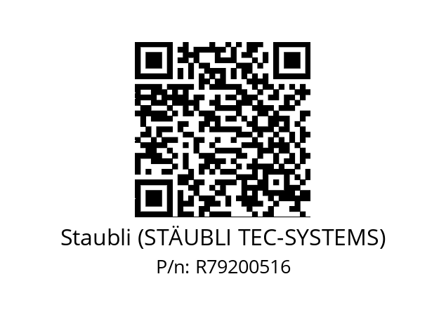   Staubli (STÄUBLI TEC-SYSTEMS) R79200516