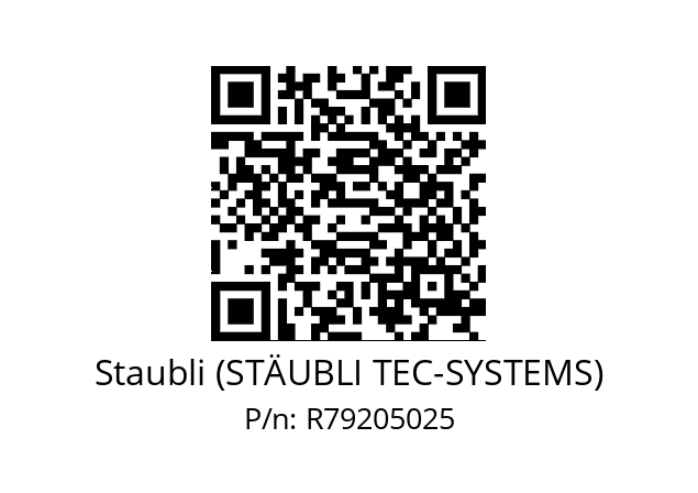   Staubli (STÄUBLI TEC-SYSTEMS) R79205025