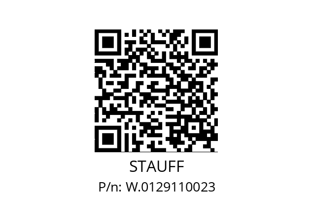   STAUFF W.0129110023