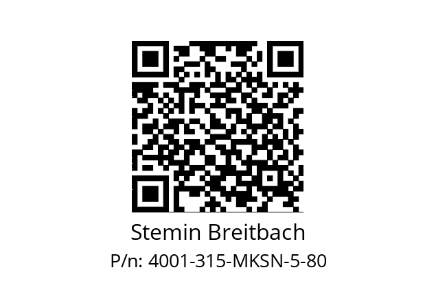   Stemin Breitbach 4001-315-MKSN-5-80